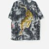 Vintage Tiger Graphic Shirt In Grey Large Xl
