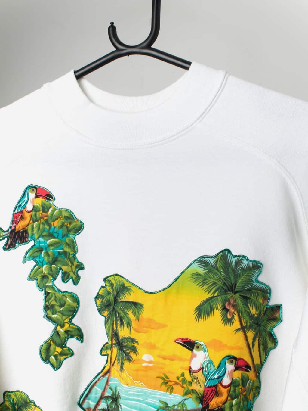 Vintage Toucan Tropical Island Sweatshirt Large 2