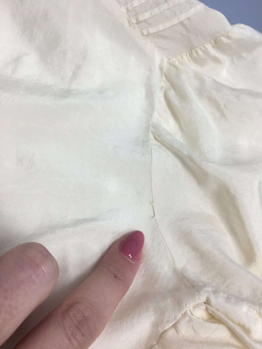 Vintage Victorian Edwardian Ivory Silk Blouse Medium Large 6