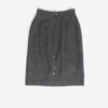 Vintage Wool Pencil Skirt With Button And Pocket Detail Small 2