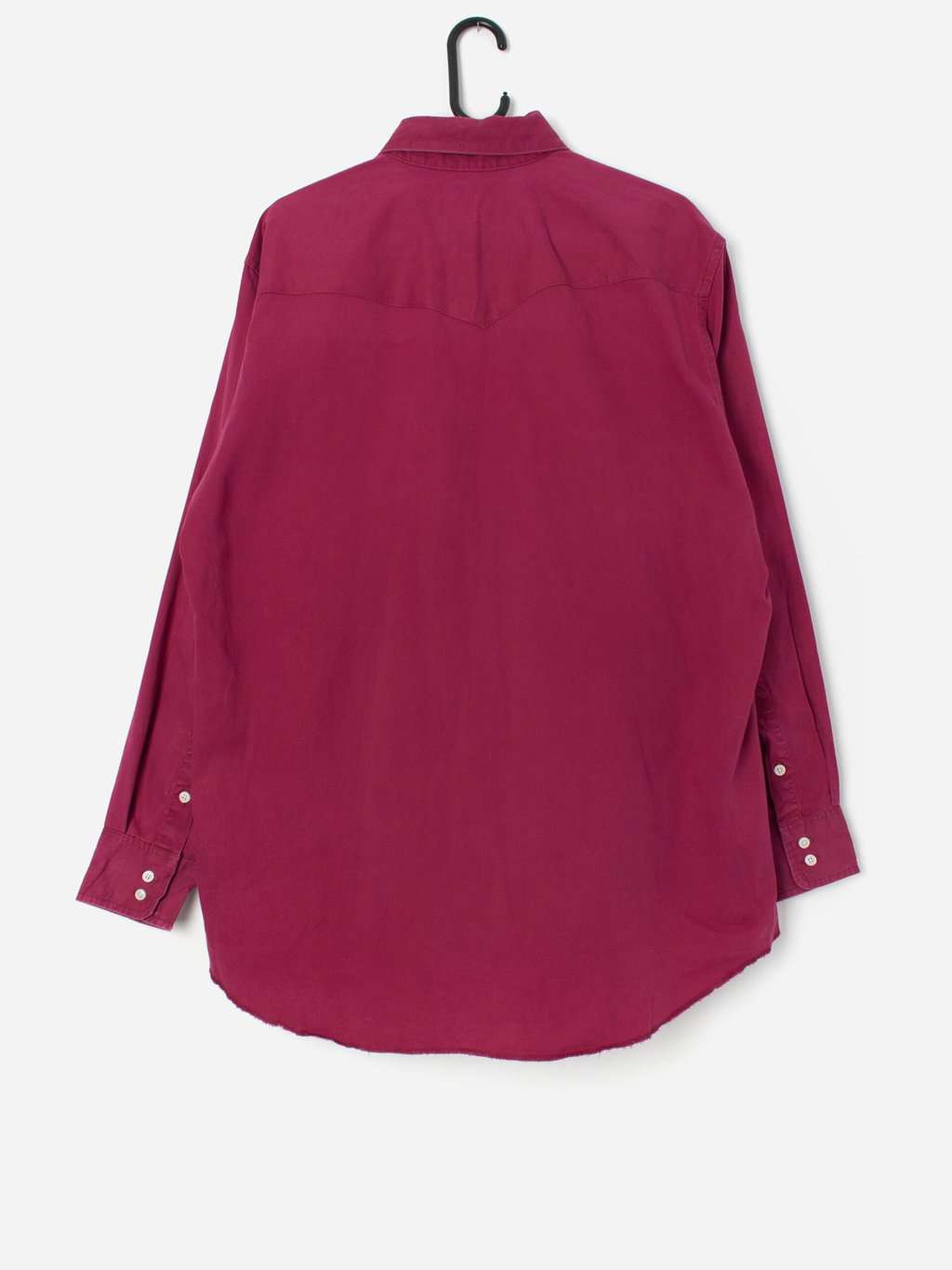 Vintage Wrangler cowboy cut shirt in raspberry pink - L - Image 3