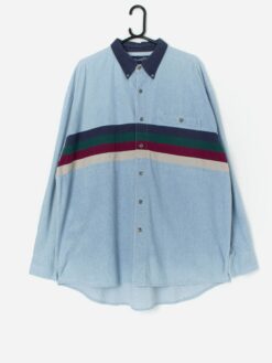Vintage Wrangler Western Shirt In Denim Blue Xl