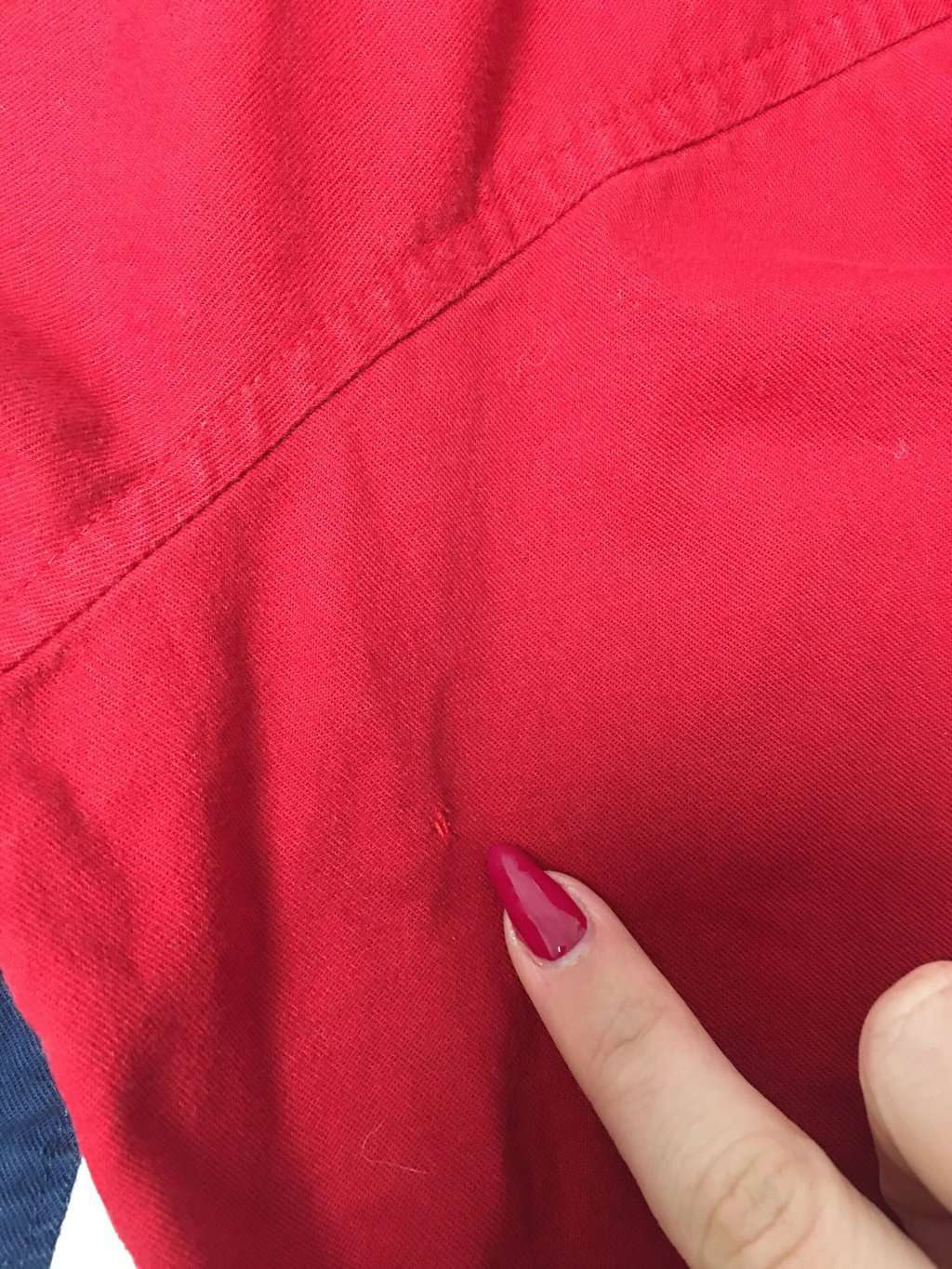 Vintage Wrangler western style shirt in red and navy blue - Large - Image 4