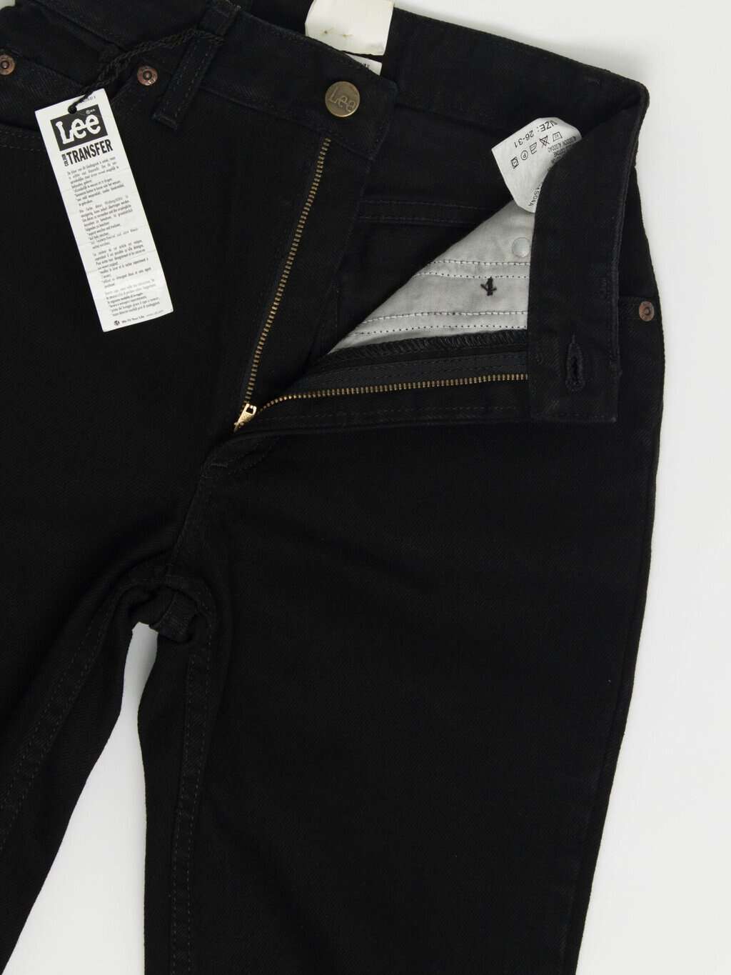 Deadstock vintage Lee Oklahoma black jeans 24 X 31 - Image 2