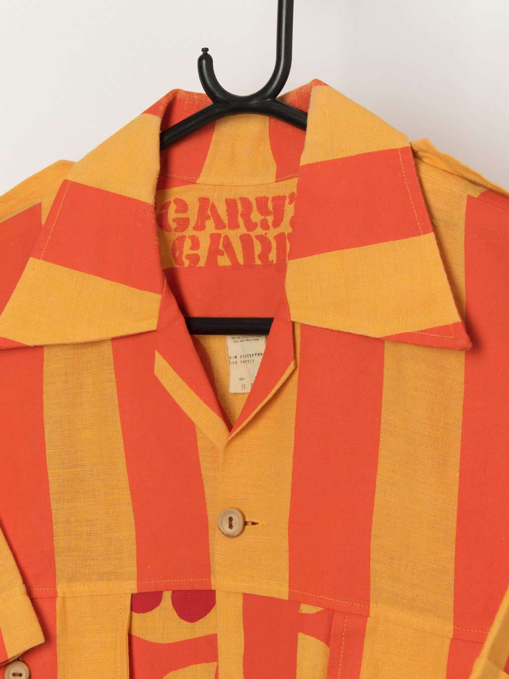 Rare 70s vintage bright Hawaiian shirt by Gary's Garb - Small / Medium - Image 2