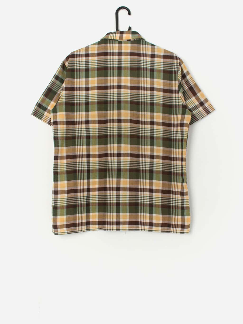 Vintage 1970s colourful plaid shirt, deadstock - Medium - Image 3