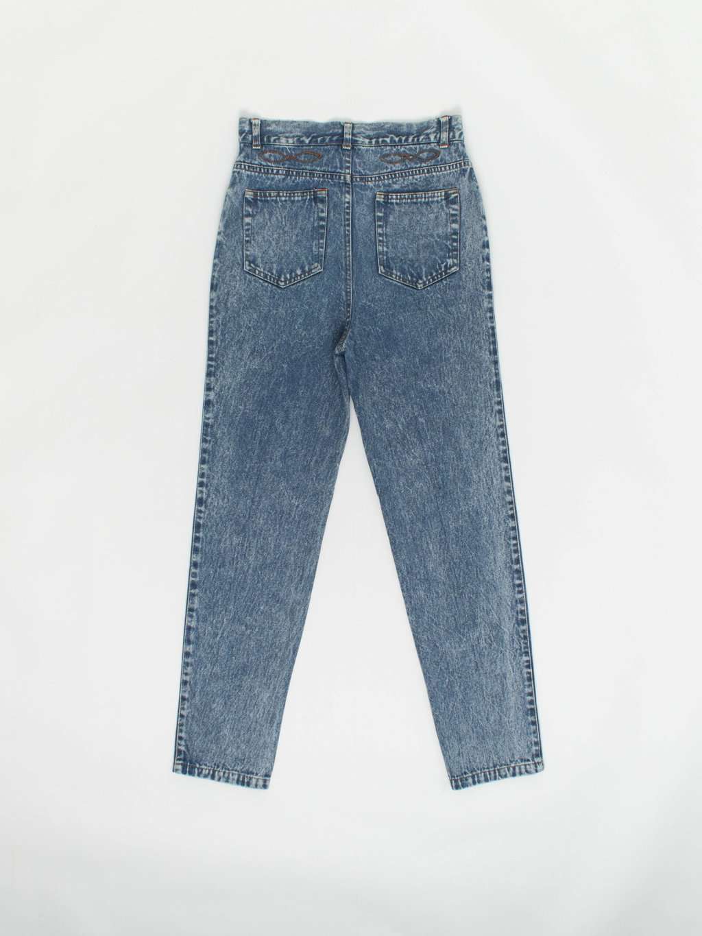Vintage 1980s Paris Blues acid wash high waisted jeans 28 X 27 - Image 4