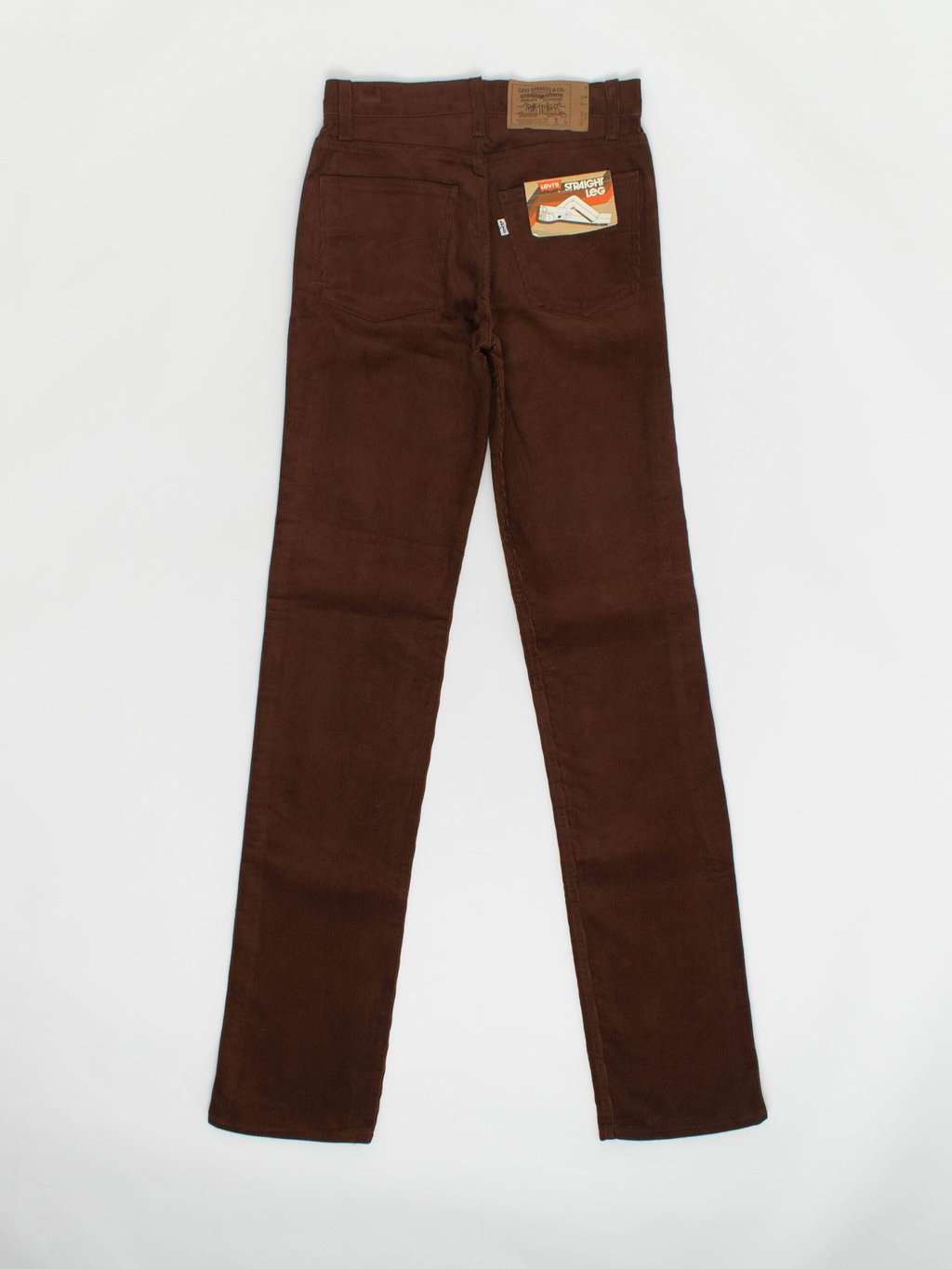 Vintage 70s Levis 719 student fit corduroy jeans 28 x 35, deadstock - Image 4
