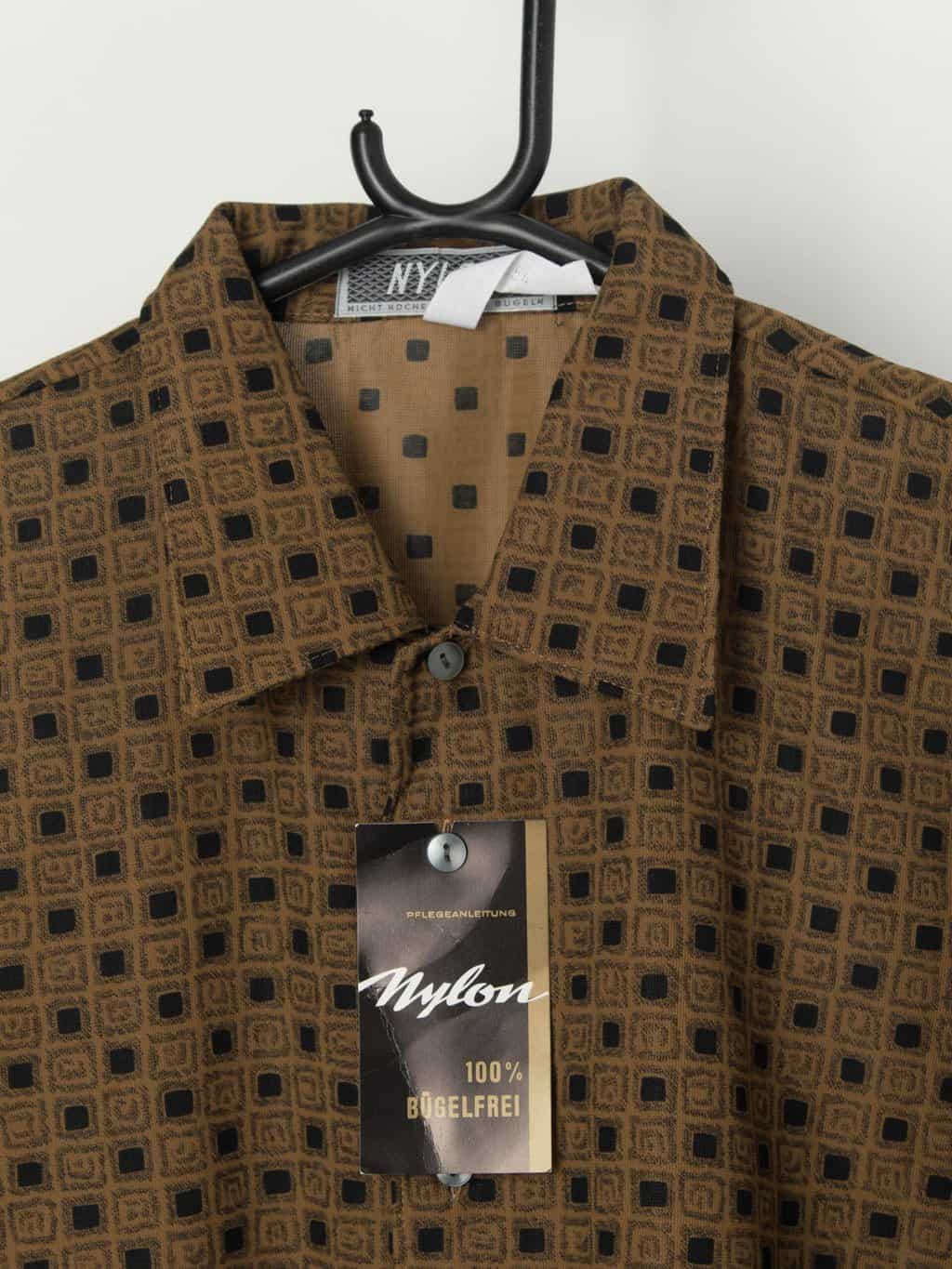 Vintage 70s patterned shirt with original tags - XL - Image 2