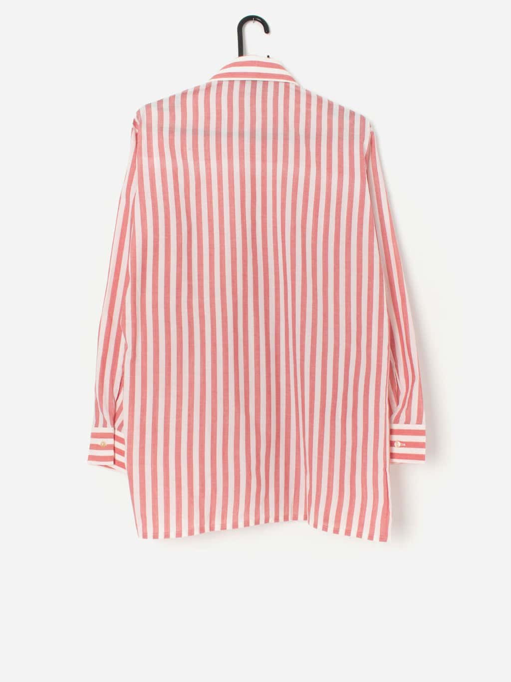 Vintage 70s red striped shirt, deadstock - Large - Image 3