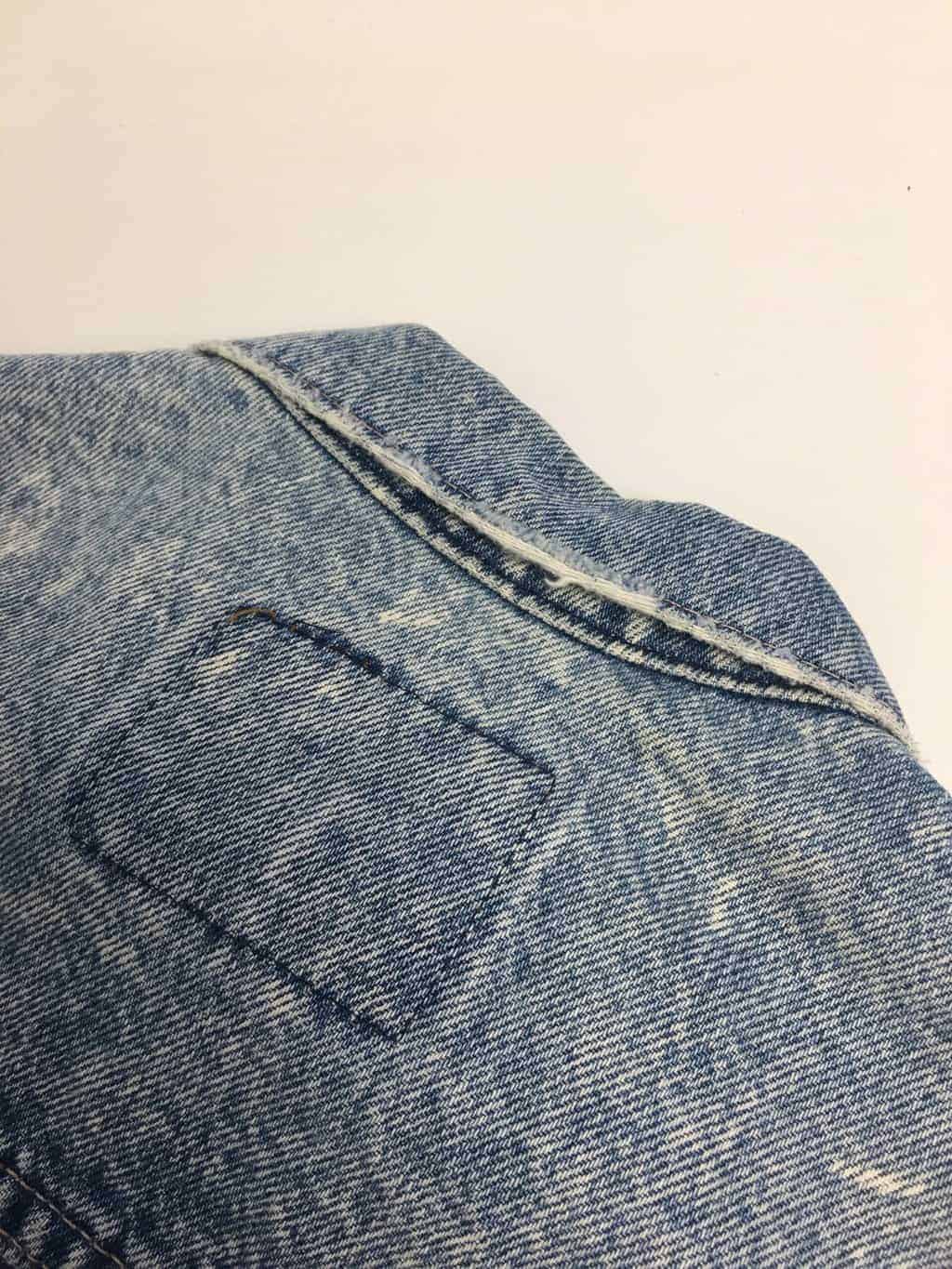 Vintage 80s Levis distressed denim jacket - Medium - Image 8