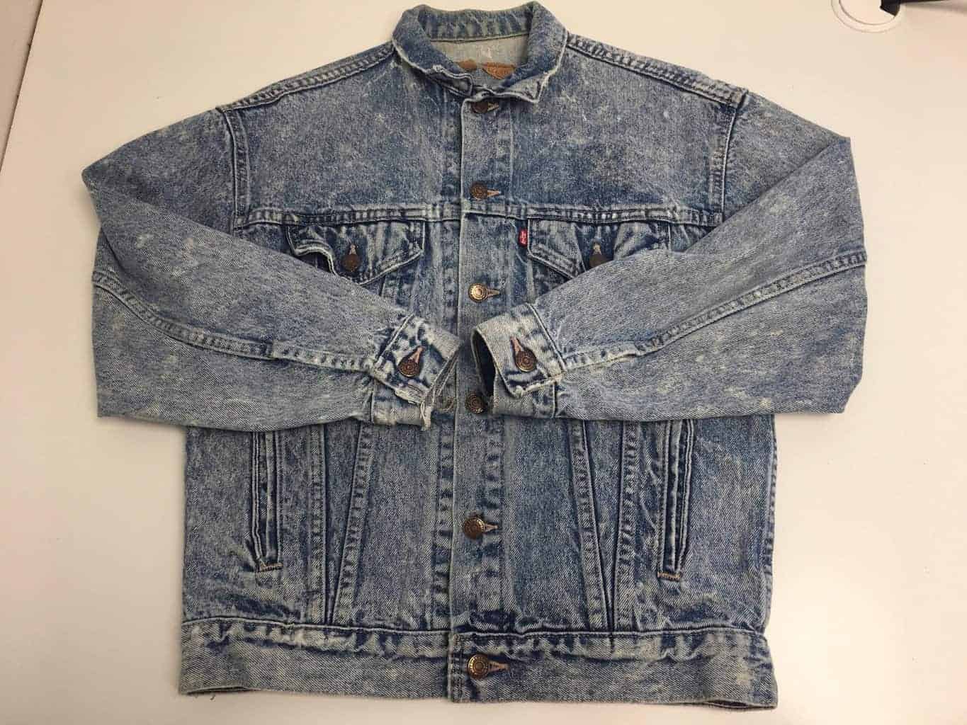Vintage 80s Levis distressed denim jacket - Medium - Image 4