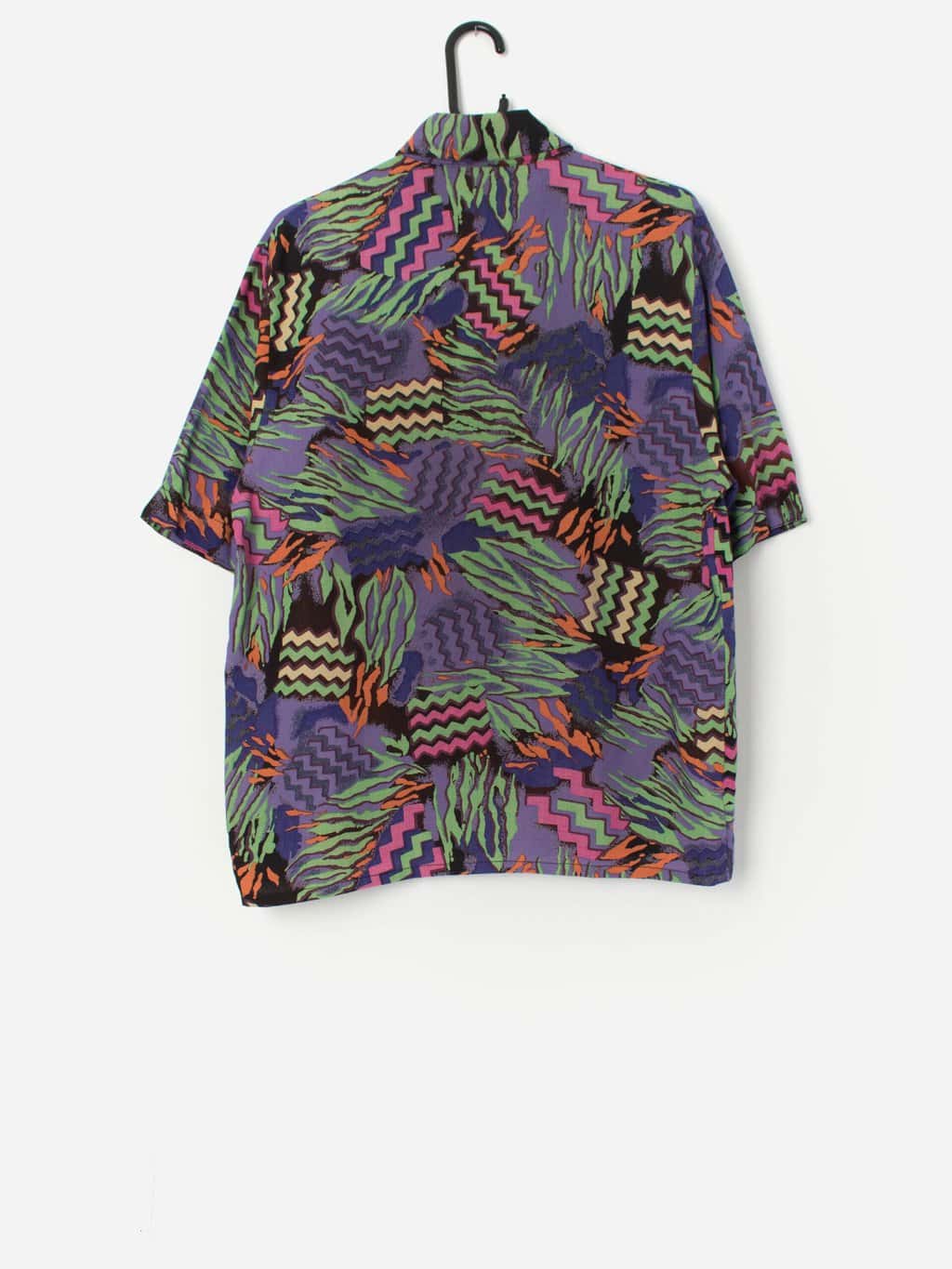 Vintage 80s loud shirt with chest pocket - Medium - Image 3