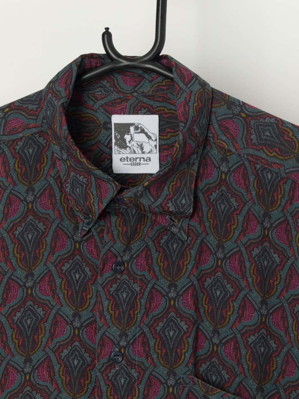 Vintage 80s Shirt With Cool Abstract Design 2xl 3