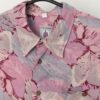 Vintage Abstract Floral Shirt In Pastel Pink And Purple Xl 2xl 3