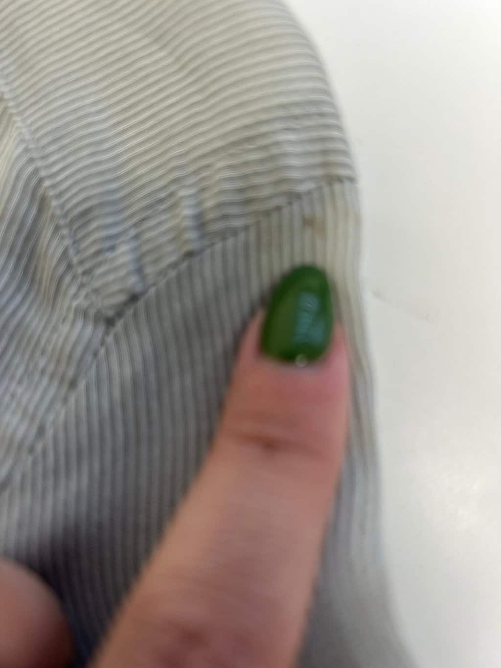 Vintage All Saints sheer striped shirt in grey and white - Medium - Image 4