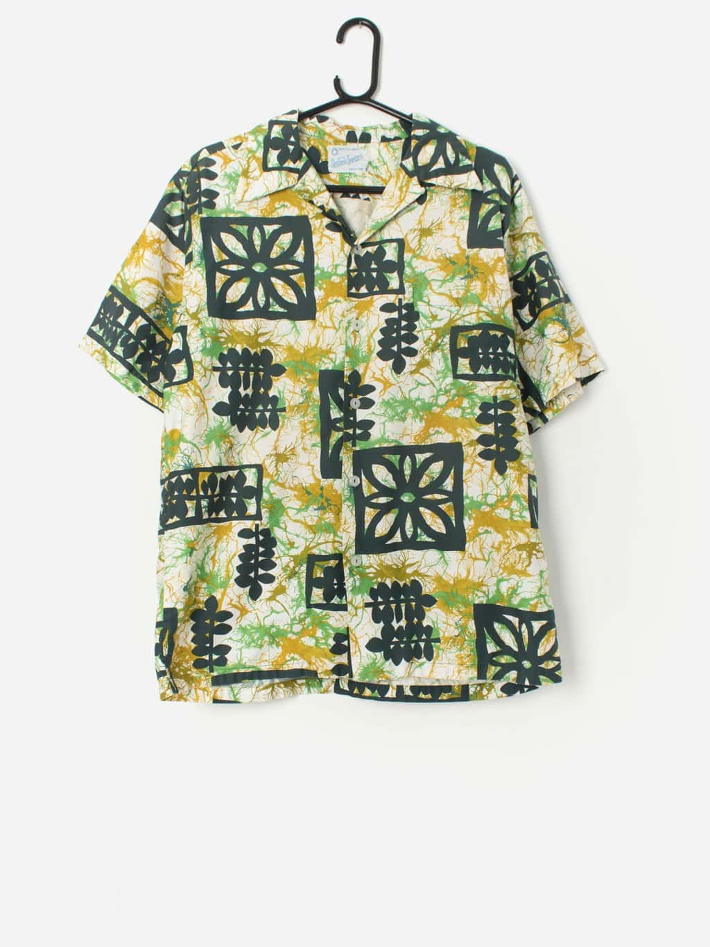 Vintage bright Hawaiian shirt by Surfside Sportswear - M