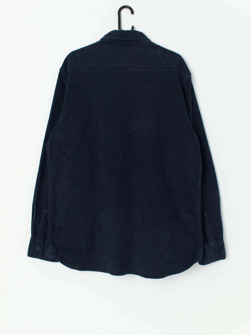 Vintage cord shirt in a stunning deep blue - M / L - Image 3