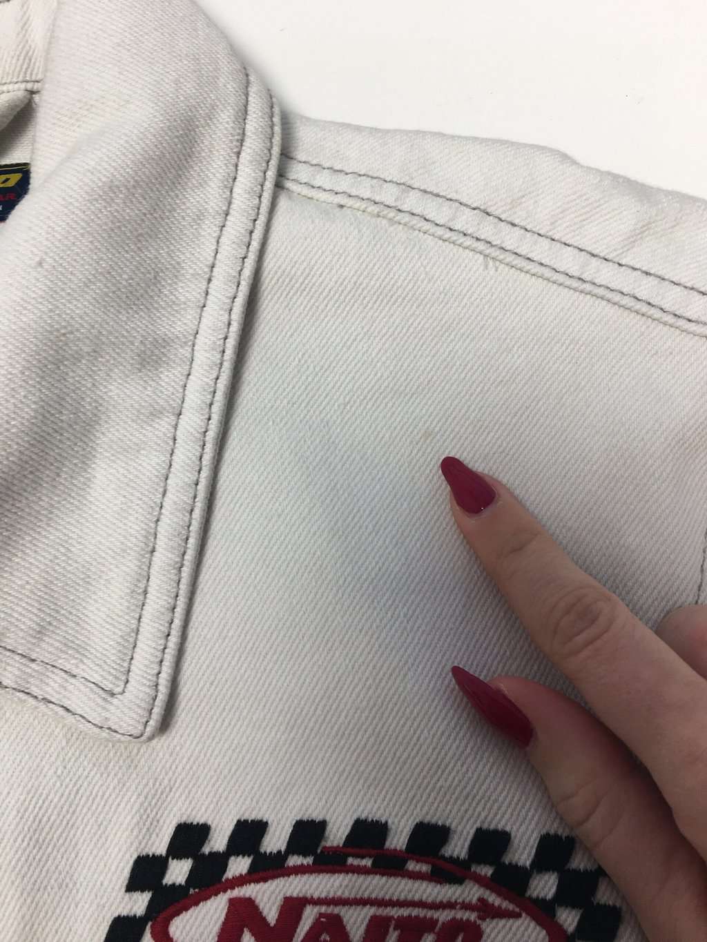 Vintage Deus ex machina denim chore jacket in white - Small / Medium - Image 5