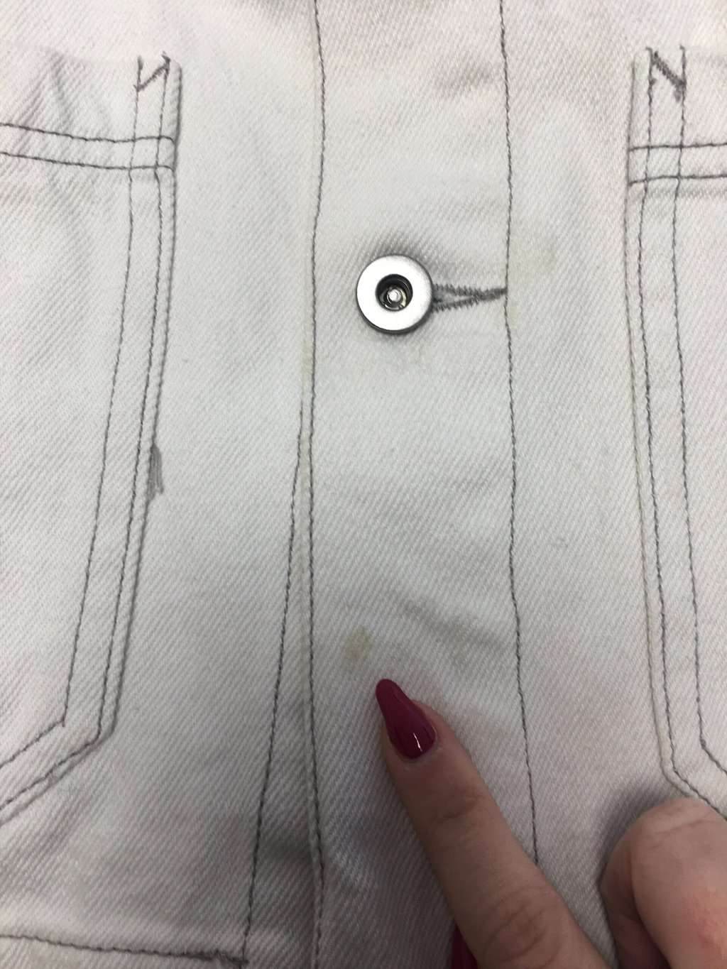 Vintage Deus ex machina denim chore jacket in white - Small / Medium - Image 6