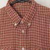 Vintage Flannel Plaid Shirt In Burnt Orange And Brown Large 2