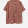 Vintage Flannel Plaid Shirt In Burnt Orange And Brown Large 3