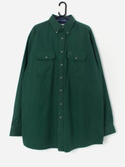 Vintage George Strait Wrangler Denim Shirt In Forest Green Xl 3