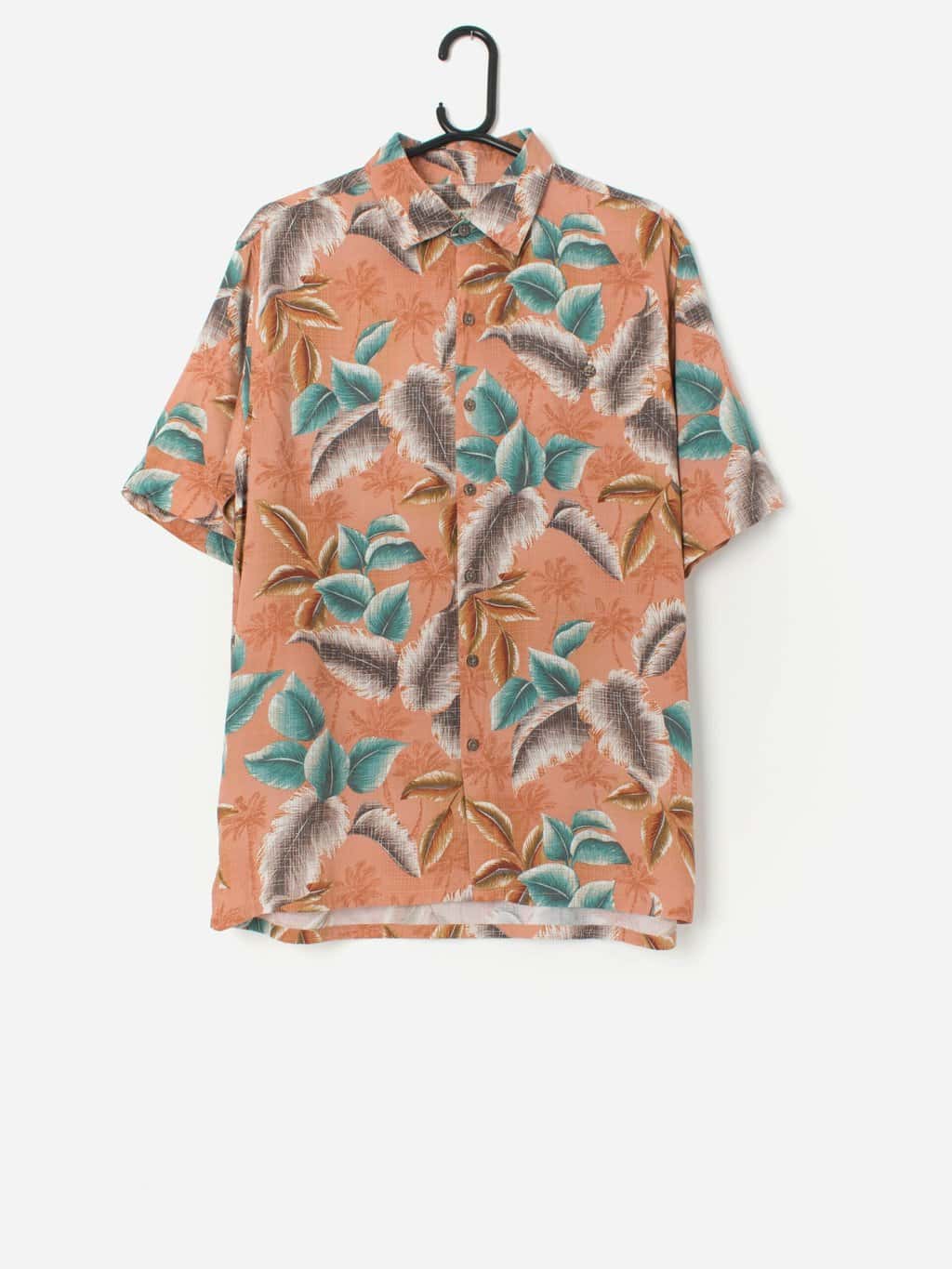 Vintage Hawaiian shirt with botanical design - M