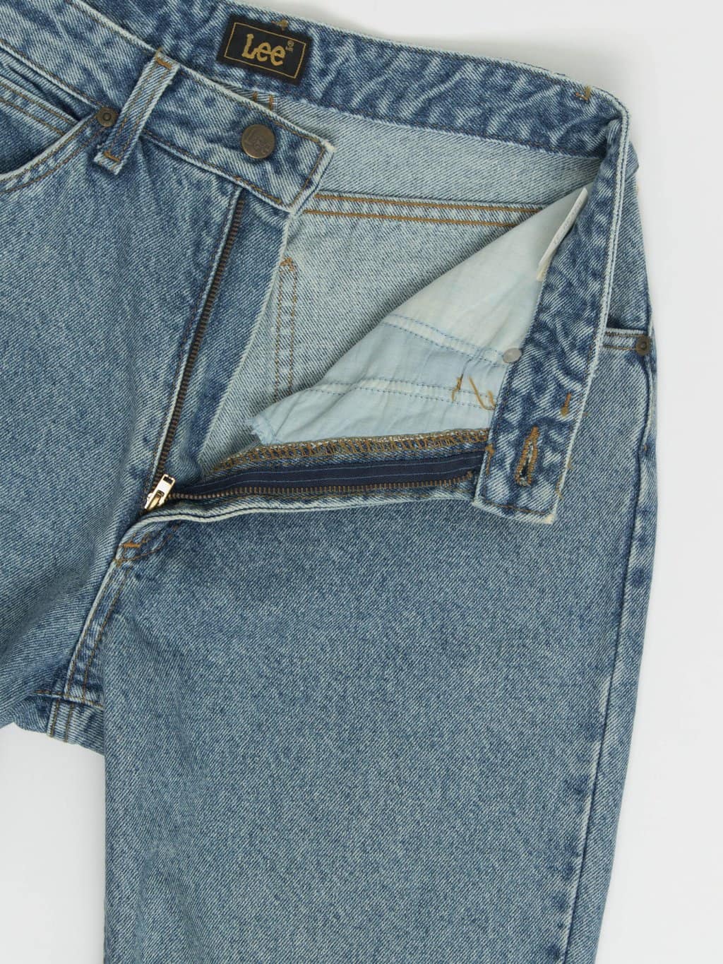 Vintage Lee stonewash blue high waisted jeans 29 X 30 - Image 2