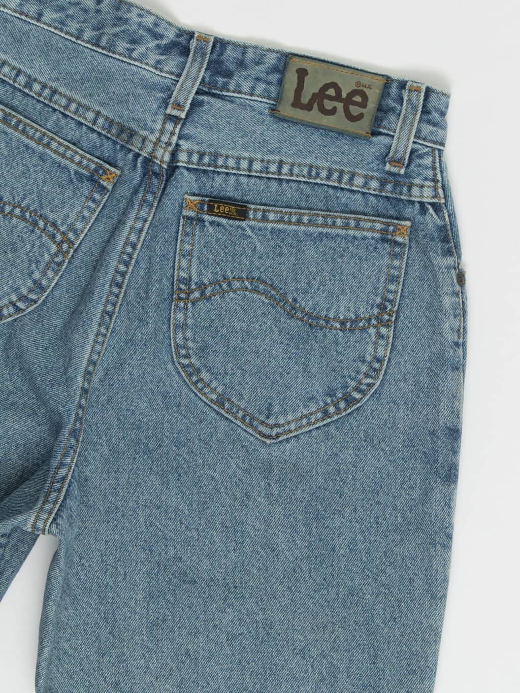 Vintage Lee stonewash blue high waisted jeans 29 X 30 - Image 5