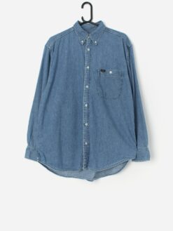 Vintage Lee Union Made Denim Shirt Medium Large 3