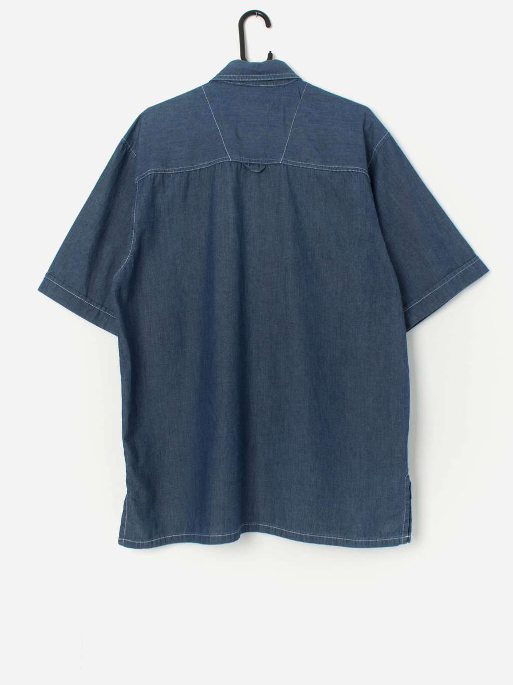 Vintage Lee union made denim shirt with short sleeves - Medium / Large - Image 3