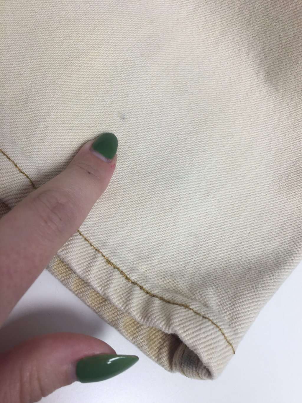 Vintage Levis 501 beige jeans, made in USA 34 X 32 - Image 9