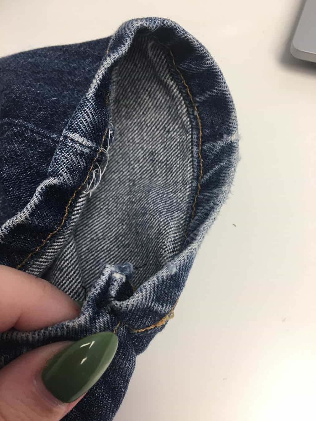 Vintage Levis 501 blue jeans made in the UK, 30 X 32 - Image 6