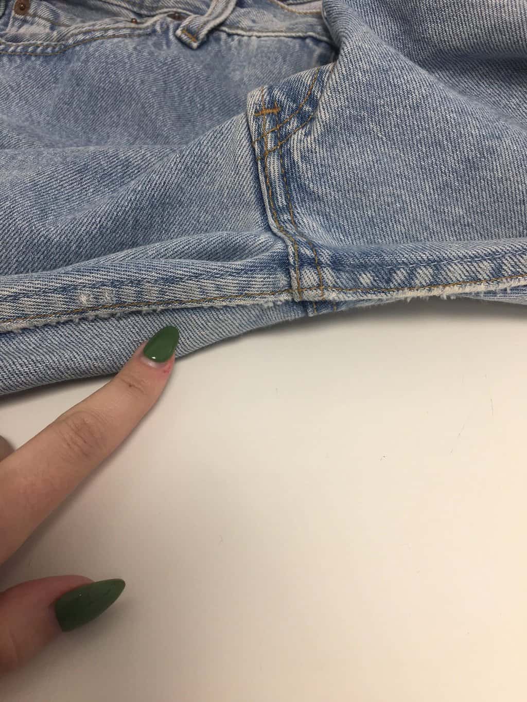 Vintage Levis 501 pale blue stonewash jeans, made in USA 34 X 32 - Image 6