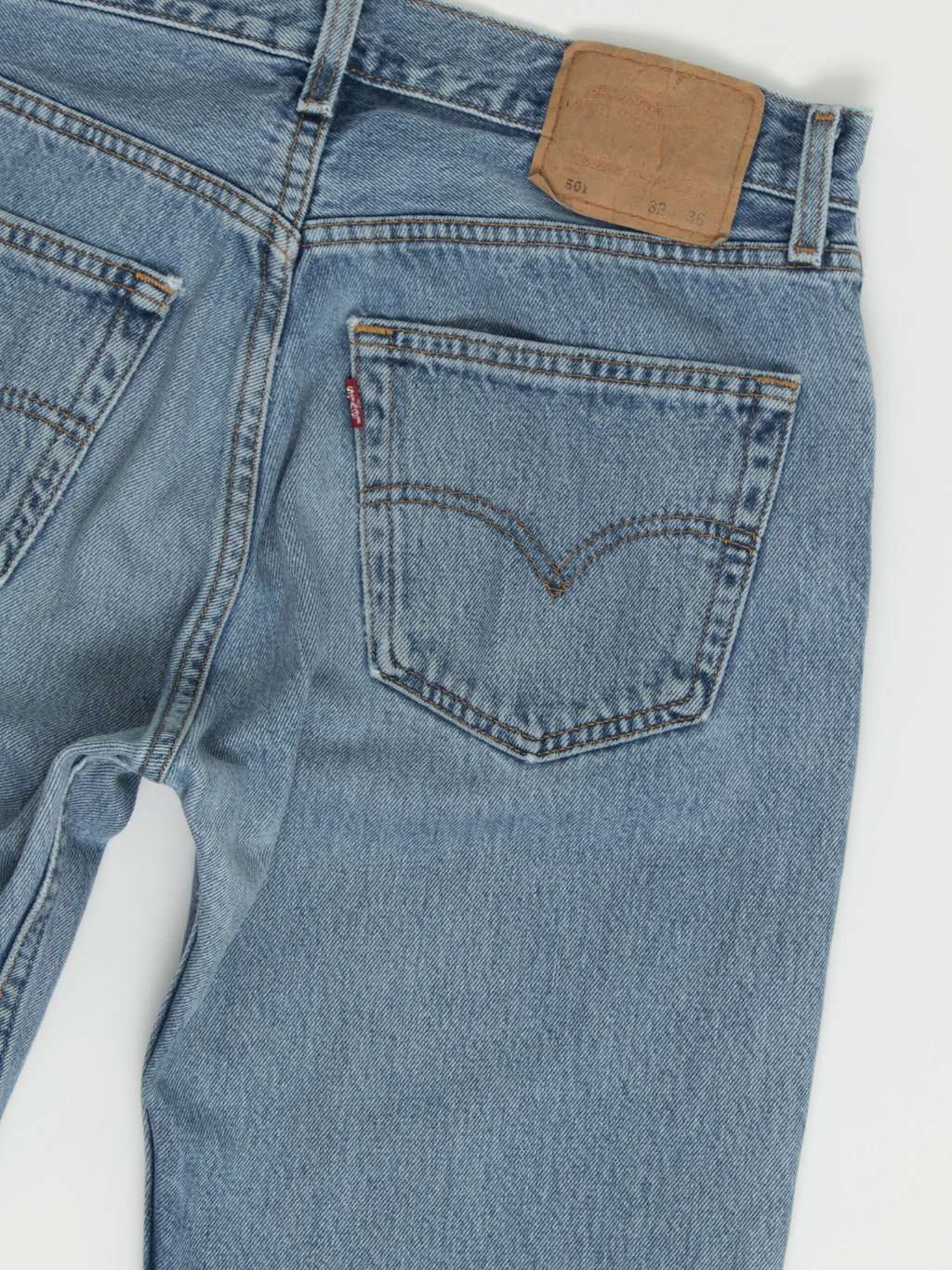 Vintage Levis 501 stonewash blue jeans 32 X 35 - Image 5