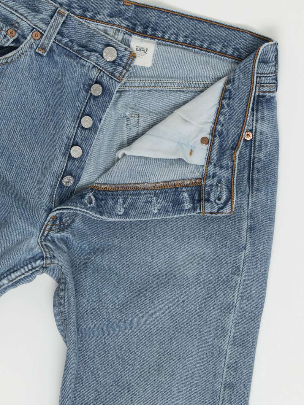 Vintage Levis 501 stonewash blue jeans 32 X 35 - Image 2