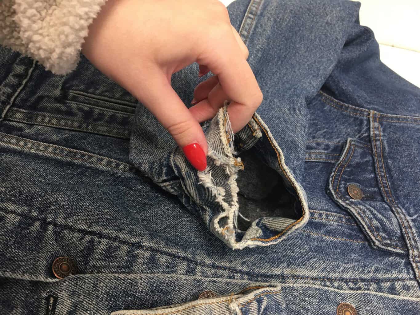 Vintage Levis blanket lined denim jacket - Medium - Image 8