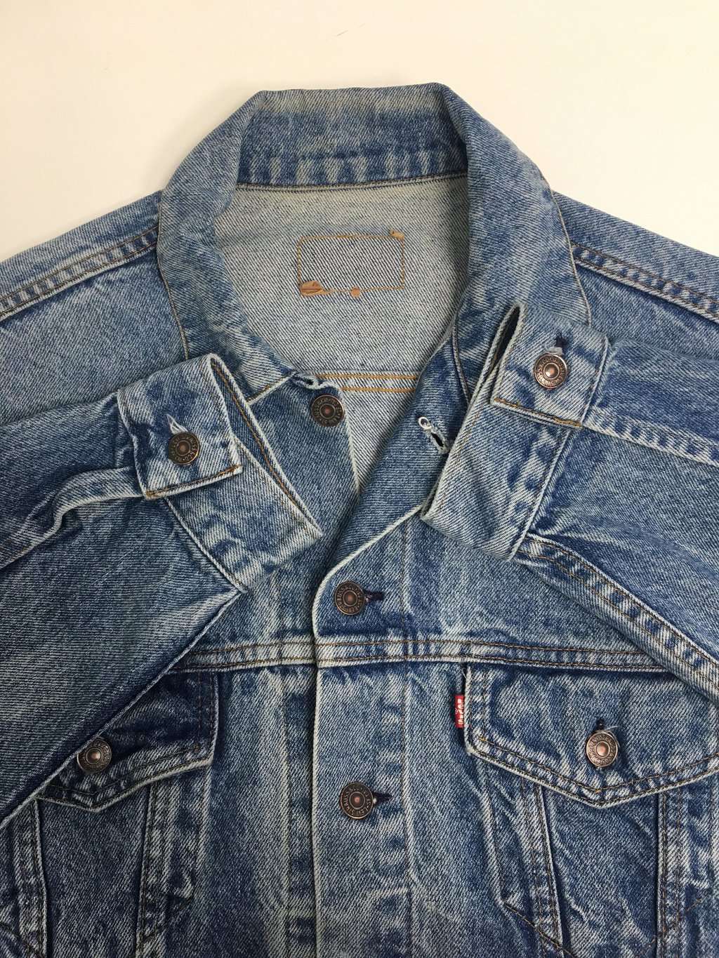 Vintage Levis denim trucker jacket - Large - Image 4