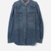 Vintage Levis Denim Western Shirt With Snap Buttons Medium Large 4