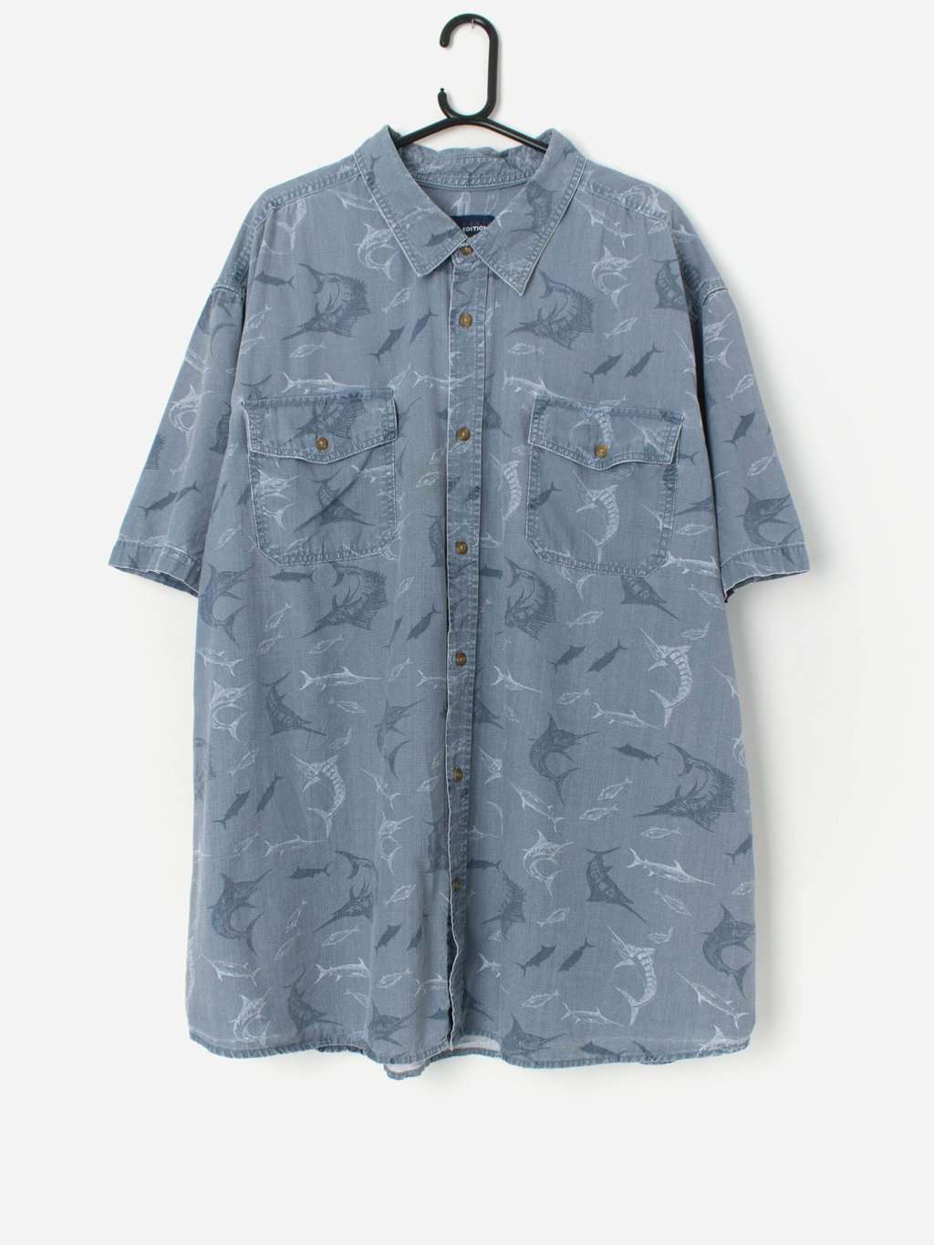 Vintage Marlin Fish Graphic Shirt With Short Sleeves 4xl 3