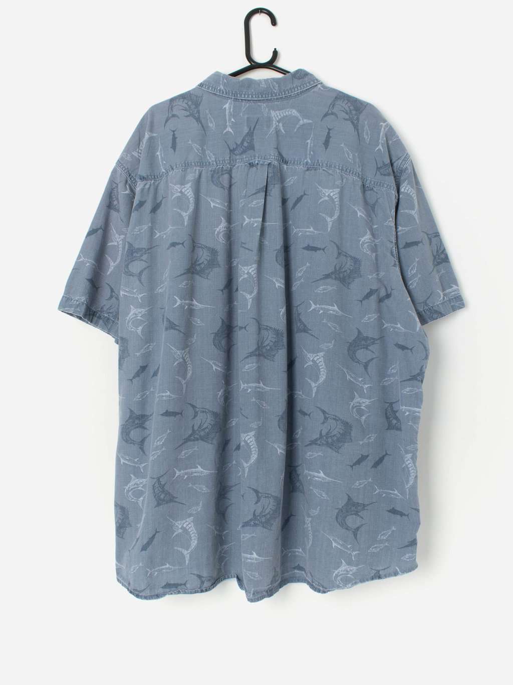 Vintage Marlin Fish Graphic Shirt With Short Sleeves 4xl