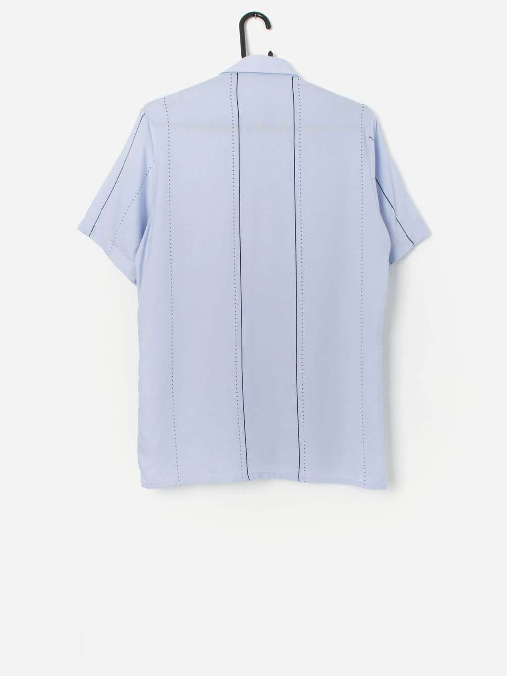 Vintage pastel blue shirt with short sleeves - Small - Image 3