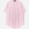 Vintage Polo By Ralph Lauren Pastel Pink And White Striped Shirt Xl 3
