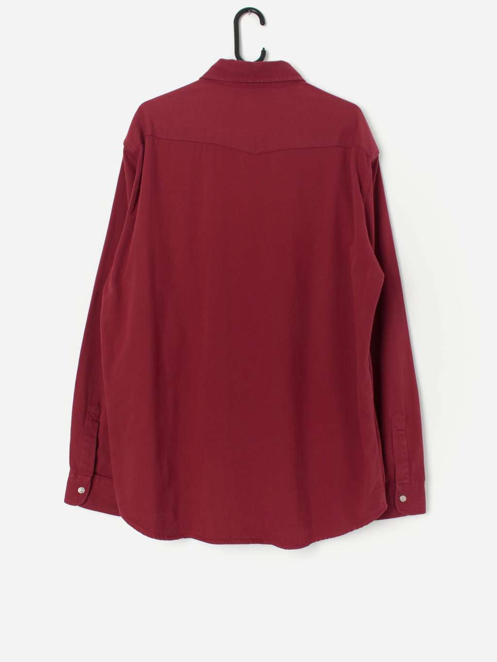 Vintage Red Western Shirt With Snap Buttons Xl