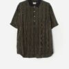 Vintage Silk Polo Shirt With Funky Geometrical Design Medium 3