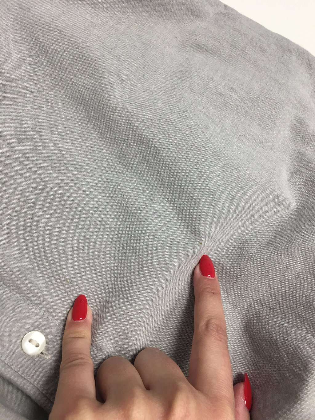 Vintage teddy bear embroidered cotton blouse in grey – Large - Image 6