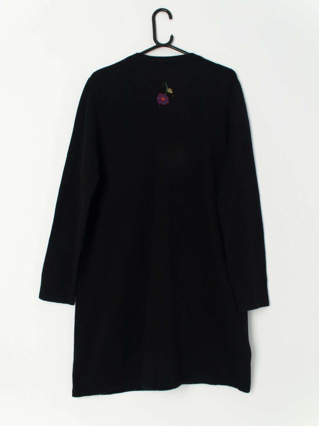 Vintage Tulchan longline cardigan with floral embroidery - Large / XL - Image 3