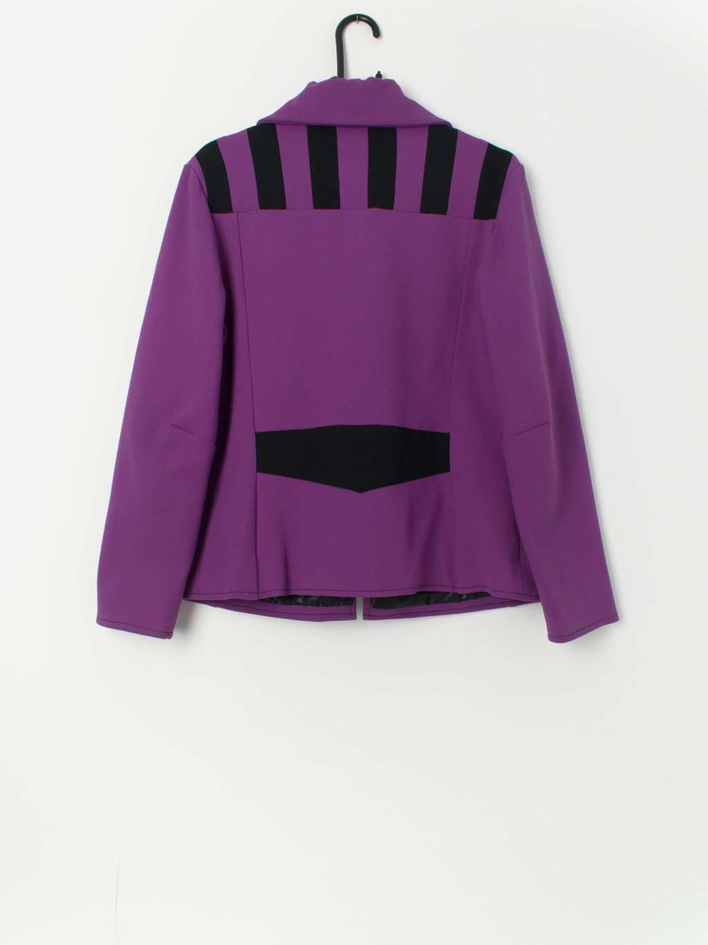 Rare vintage purple jacket with dog ear collar - Medium - Image 4