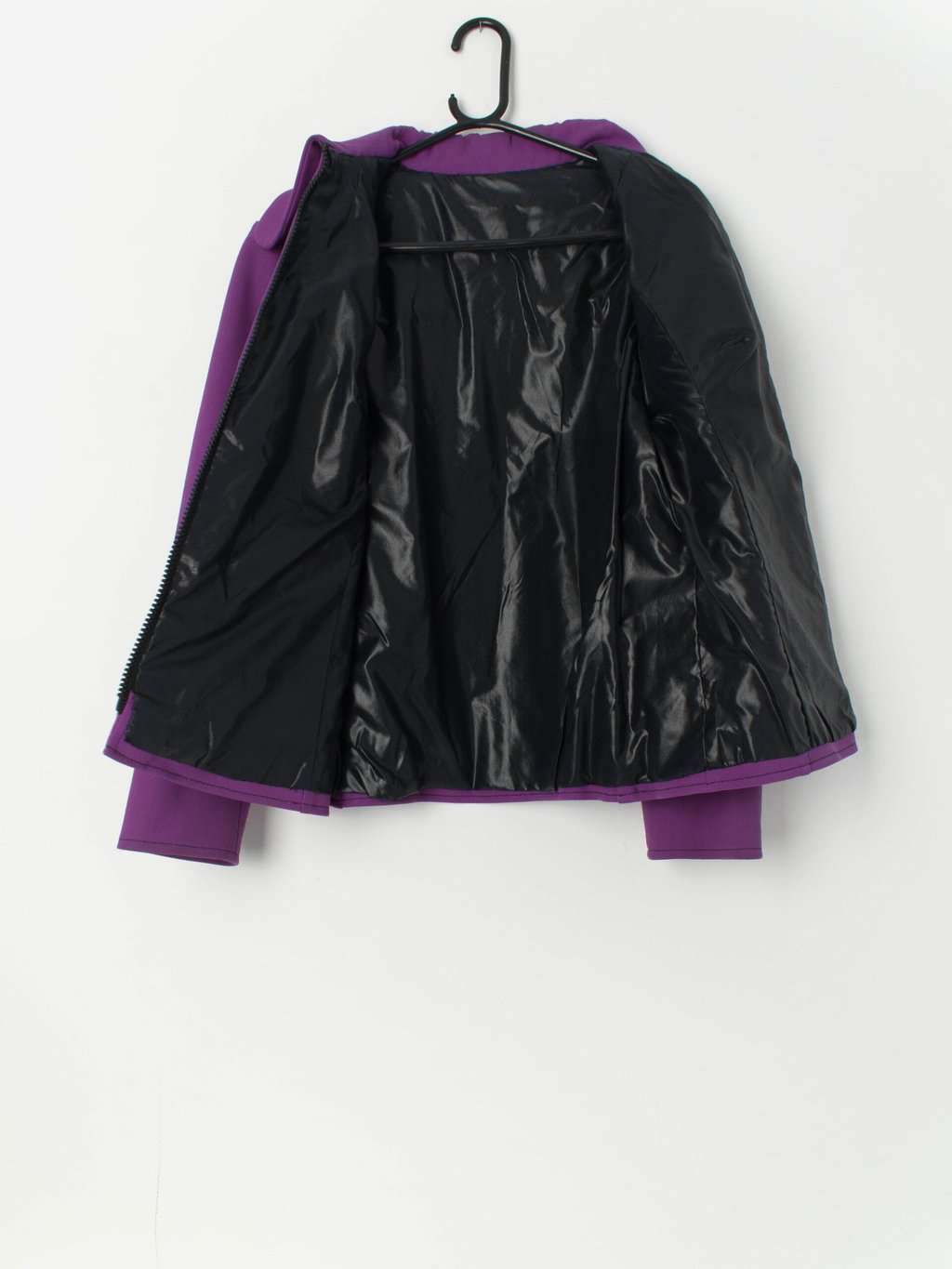 Rare vintage purple jacket with dog ear collar - Medium - Image 3